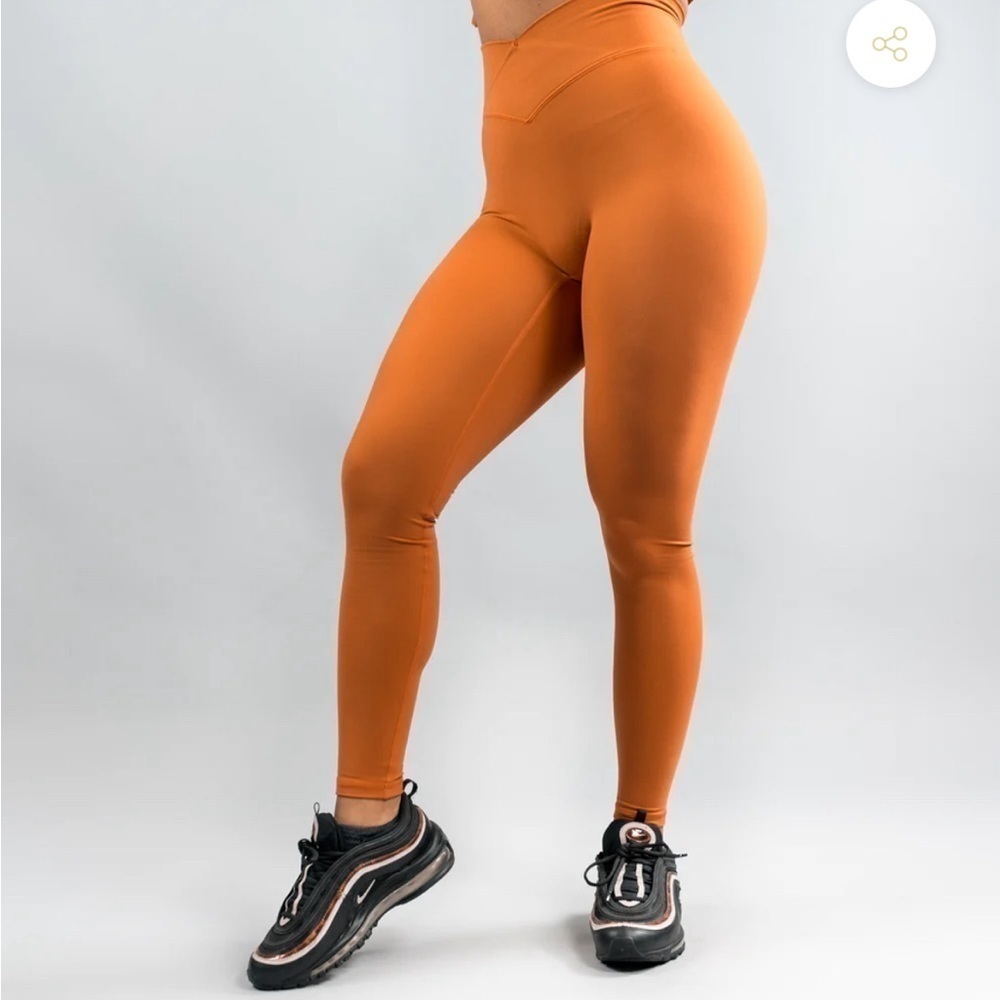 TYC Effortless V Front Vortex Classing Leggings Adobe‎ burnt orange Medium